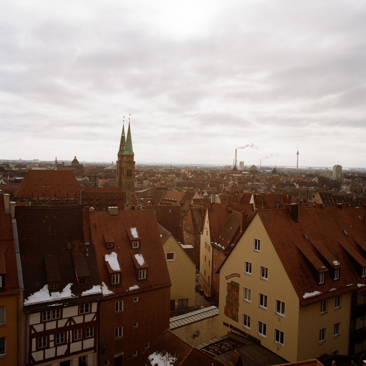 Unterwegs mit der Rolleiflex Wide in Nürnberg