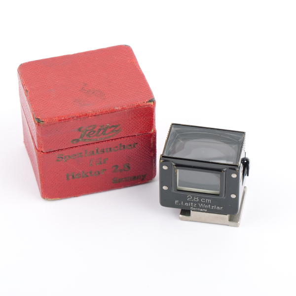 Leica SUOOQ 2,8cm Finder black paint w. rare makers box MINT