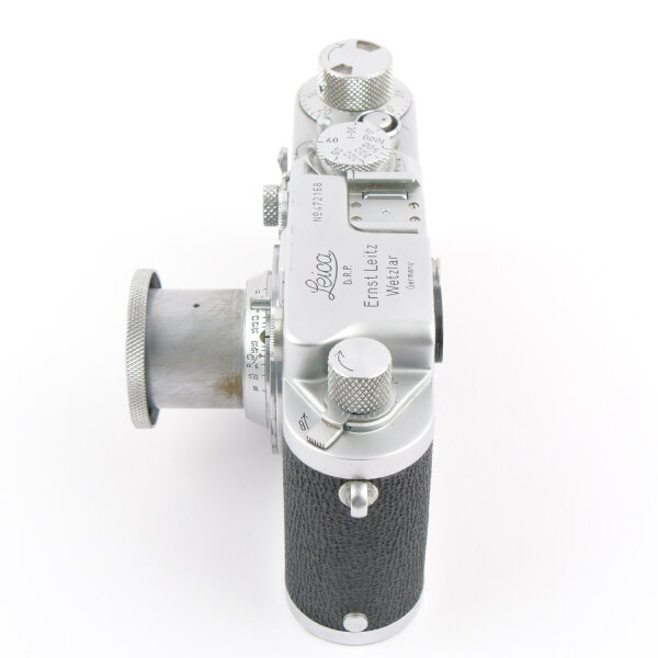 Leica IIIc mod. IIIF Selftimer Sharkskin w. Elmar 3.5/5cm NOTTESTED