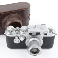 Leica IIIc mod. IIIF Selftimer Sharkskin w. Elmar 3.5/5cm...