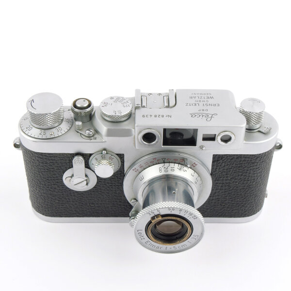 Leica IIIG w. Elmar 3.5/5cm Red Scale EARLY 1956