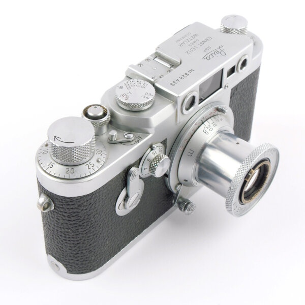 Leica IIIG w. Elmar 3.5/5cm Red Scale EARLY 1956