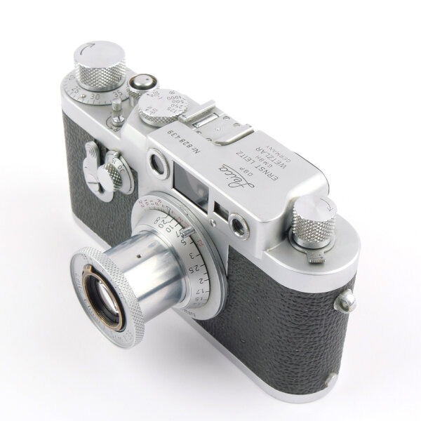 Leica IIIG w. Elmar 3.5/5cm Red Scale EARLY 1956