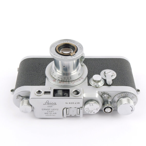 Leica IIIG w. Elmar 3.5/5cm Red Scale EARLY 1956