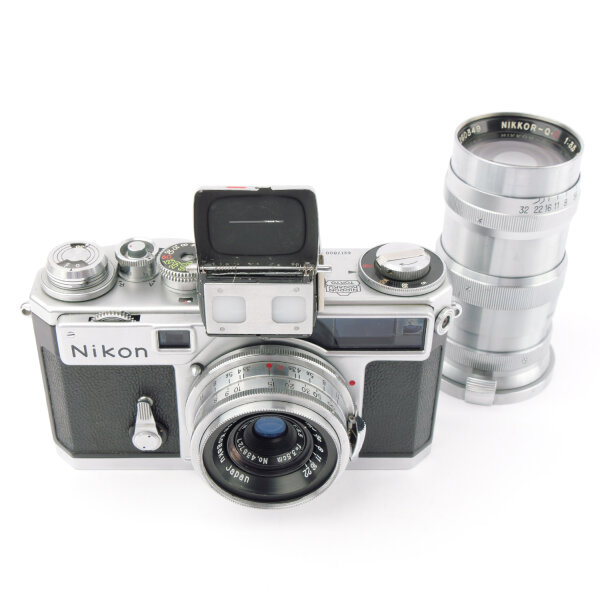 Nikon SP Chrome Outfit w. W-Nikkor-C 3.5/3.5cm Nikon Nikkor-Q.C 3.5/13,5cm