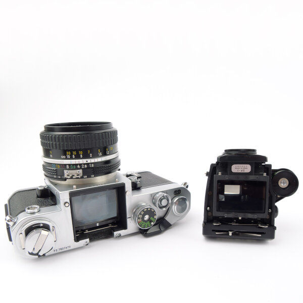 Nikon F2 Photomic A + MD-2 + MB-1 + DP-1 + DL-1 w. Nikkor Ai 1.8/50mm