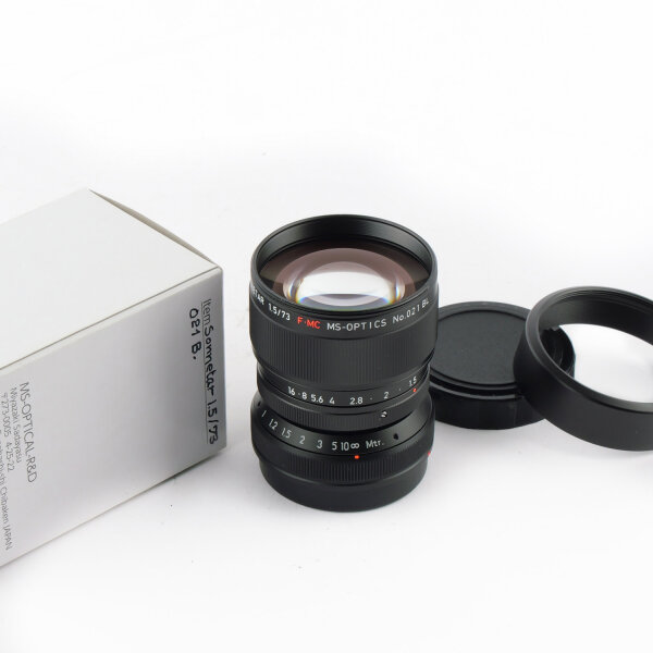 MS-Optics Sonnetar 1.5/73mm F-MC Black Leica M