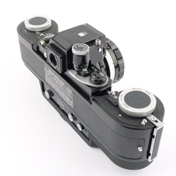 Nikon F FTN Black Paint + Motor Drive F250 + Nikkor-S 1.2/55mm Oufit