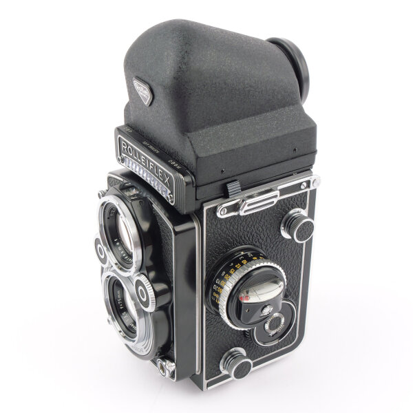 Rolleiflex 3.5F model 3 12/24 w. Planar 3.5/75 6-Element + Eye Level Prism Finder