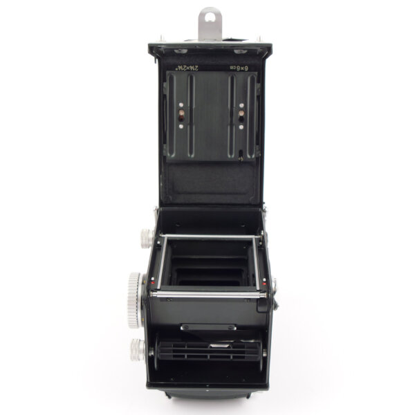 Rolleiflex T Tessar 3.5/75mm w. Hood near MINT