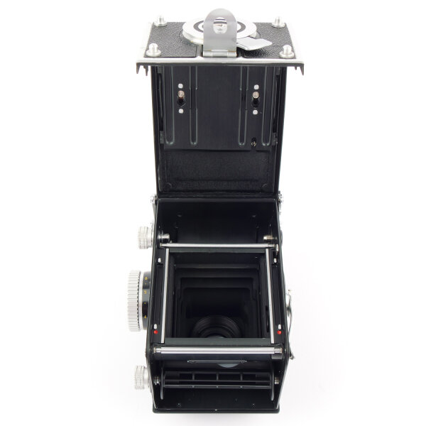 Rolleiflex T Tessar 3.5/75mm w. Hood near MINT