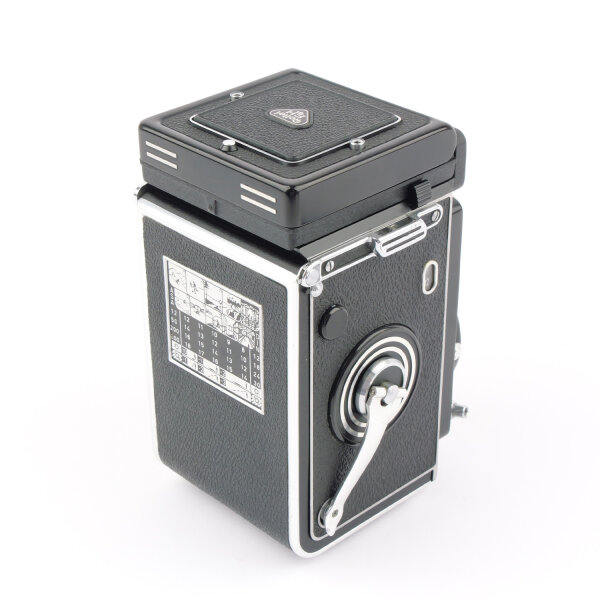 Rolleiflex T Tessar 3.5/75mm w. Hood near MINT