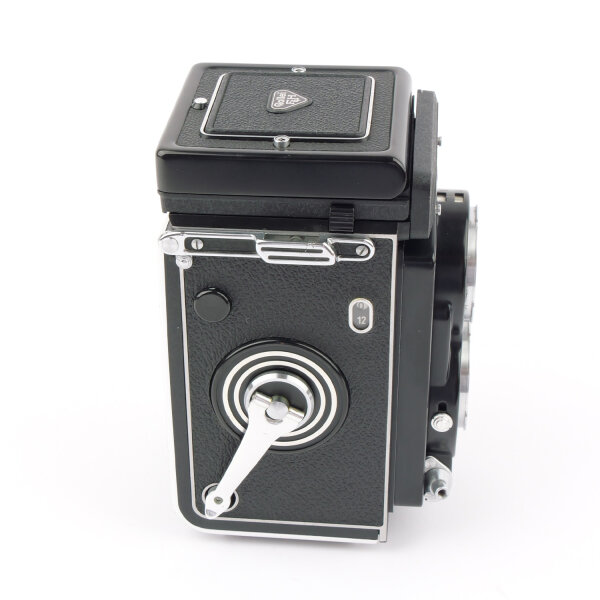 Rolleiflex T Tessar 3.5/75mm w. Hood near MINT