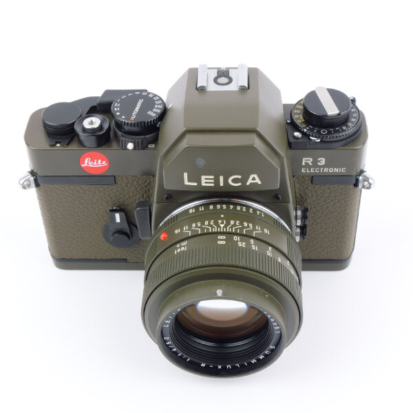 Leica R3 Electronic Safari w. Summilux 1.4/50mm Safari MINT NOS OUTFIT