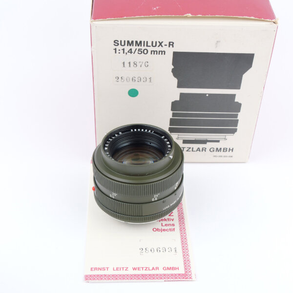 Leica R3 Electronic Safari w. Summilux 1.4/50mm Safari MINT NOS OUTFIT