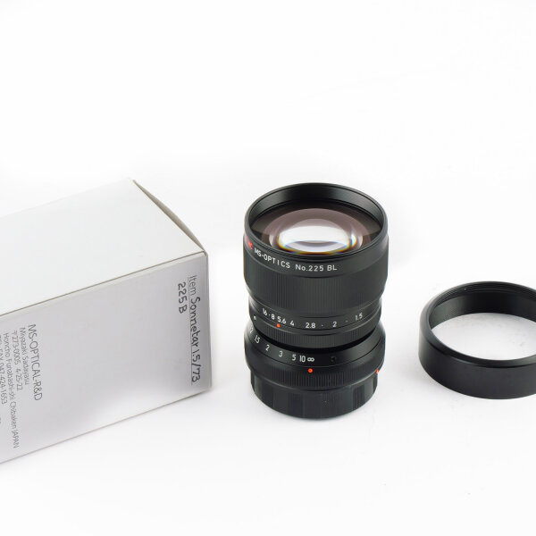 MS-Optics Sonnetar 1.5/73mm F-MC Black Leica M