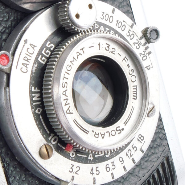 G.G.S. Luckyflex w. Solar Anastigmat 3.2/50mm RARE