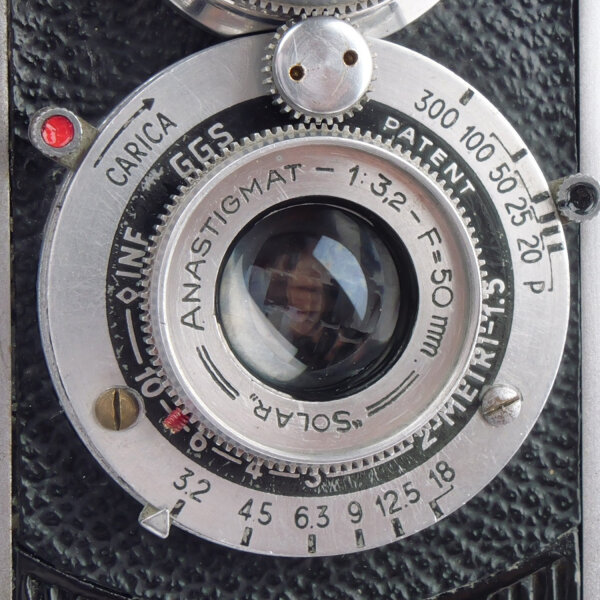 G.G.S. Luckyflex w. Solar Anastigmat 3.2/50mm RARE