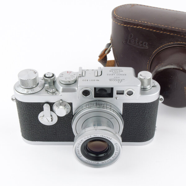 Leica IIIG w. Elmar 2.8/5cm 1957 NEAR MINT CLA
