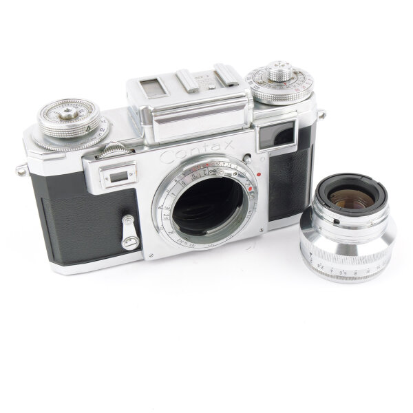 Contax IIIa with Zeiss-Opton Sonnar 2/50mm 1954 RARE 3 digit NEAR MINT