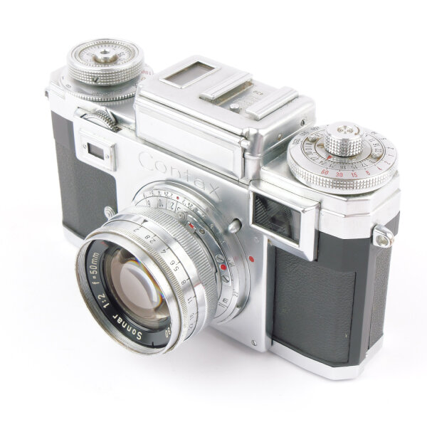 Contax IIIa with Zeiss-Opton Sonnar 2/50mm 1954 RARE 3 digit NEAR MINT