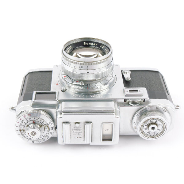 Contax IIIa with Zeiss-Opton Sonnar 2/50mm 1954 RARE 3 digit NEAR MINT