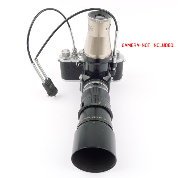 Leica Telyt 4.5/20cm M39 w. PLOOT Reflex Mirror Housing + LVFOO 5x Magnifier