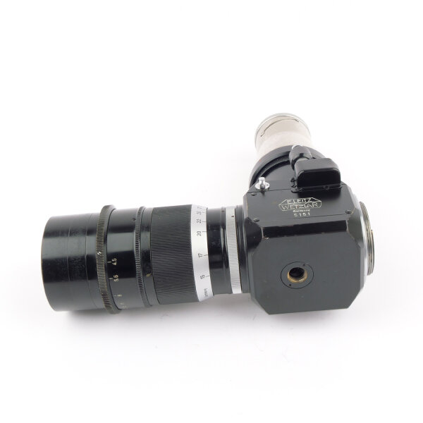 Leica Telyt 4.5/20cm M39 w. PLOOT Reflex Mirror Housing + LVFOO 5x Magnifier