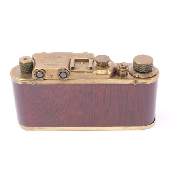 FED Zorki 1 Gold Wood w. Industar 3,5/50mm USSR Leica Copy NOTTESTED