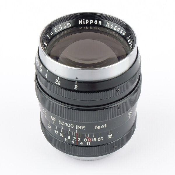Nippon Kogaku Nikkor PC 2/85mm Black Chrome LTM M39 MINT