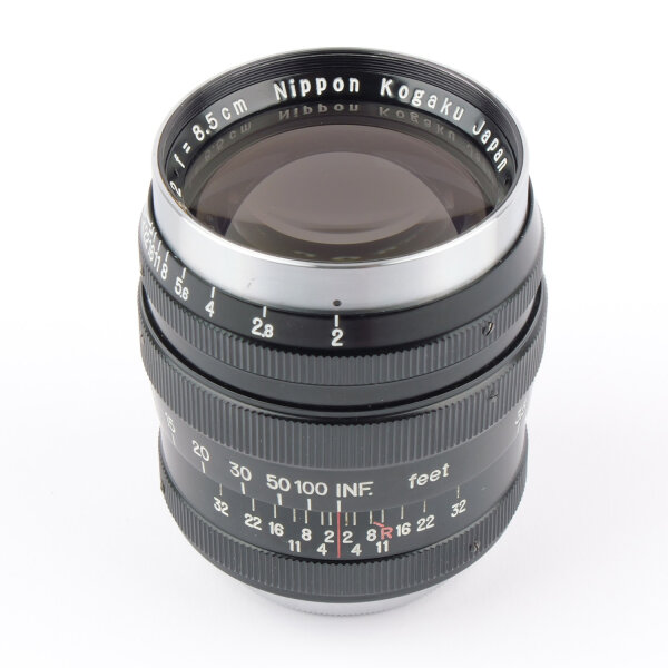 Nippon Kogaku Nikkor PC 2/85mm Black Chrome LTM M39 MINT