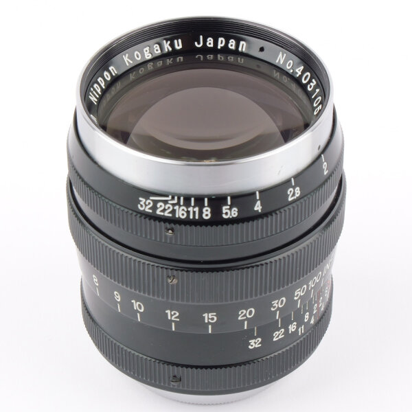 Nippon Kogaku Nikkor PC 2/85mm Black Chrome LTM M39 MINT