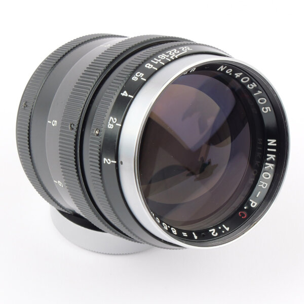 Nippon Kogaku Nikkor PC 2/85mm Black Chrome LTM M39 MINT