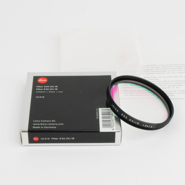 Leica Filter E55 UV/IR silver 13413 NOS MINT