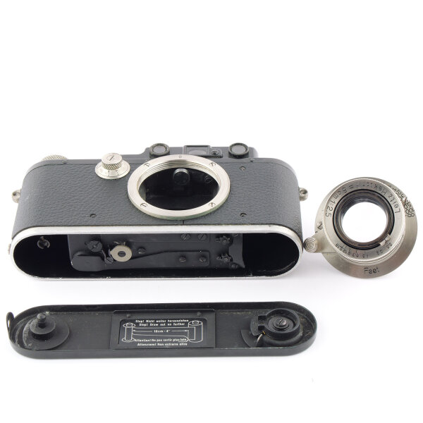 Leica III mod. F black nickel Hektor 2.5/50mm