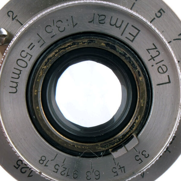 Leica III converted from Ia Black Paint w. Elmar 3.5/50mm 11 o´clock CLA