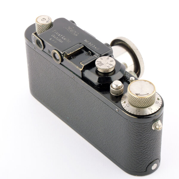 Leica III converted from Ia Black Paint w. Elmar 3.5/50mm 11 o´clock CLA
