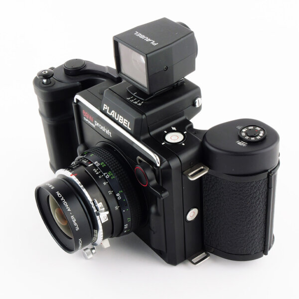 Plaubel 69W proshift Superwide w. Super-Angulon 5.6/47mm