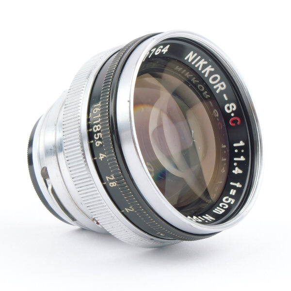 Nikon S2 Black Paint ``Black Dial``w. Nikkor S.C 1.4/5cm Black Chrome