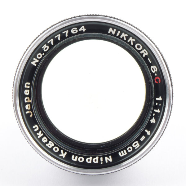 Nikon S2 Black Paint ``Black Dial``w. Nikkor S.C 1.4/5cm Black Chrome