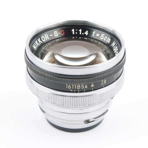 Nikon S2 Black Paint ``Black Dial``w. Nikkor S.C 1.4/5cm Black Chrome