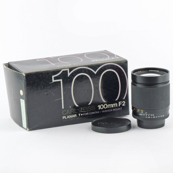 Zeiss Planar T* 2/100mm Boxed Contax RTS AEG