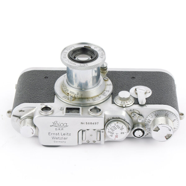 Leica IIIf Black Dial Selftimer w. Elmar 3.5/5cm