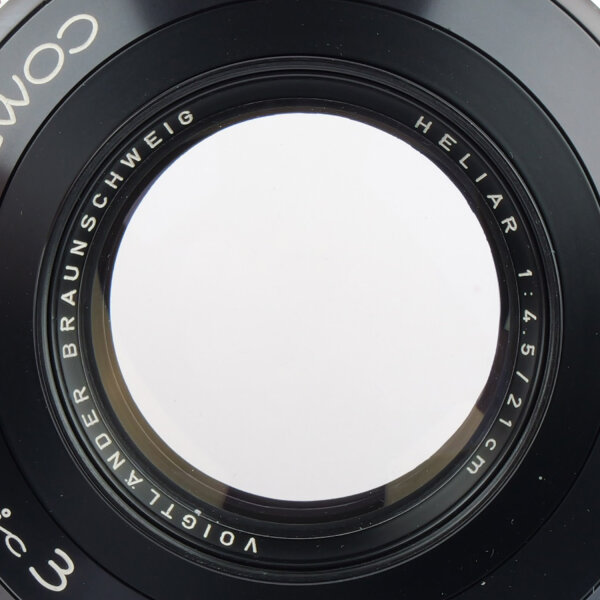 Voigtländer Heliar 4.5/210mm Linhof Plate Compur electronic 3 MINT